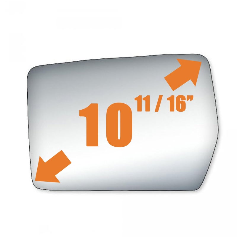 WLLW Side Mirror Replacement Glass fit for 2004 2005 2006 2007 2008 Ford F150 Flat LH Left Driver Side Including Adhesive, Non Towing Mirror Glass Non Heated - Image 3